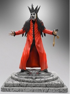 Estatua de King Diamond con capa roja de 22 cm