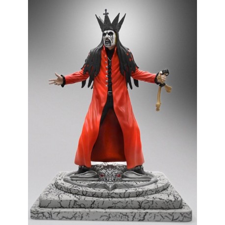 Estatua de King Diamond con capa roja de 22 cm