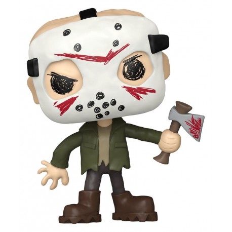 Funko Pop Jason Voorhees avec masque et hache, édition Doodles