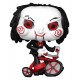 Funko Pop de Billy de Saw sur tricycle