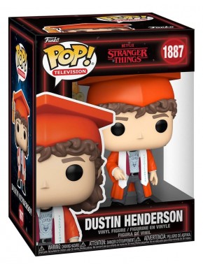 Funko Pop de Dustin Henderson avec chapeau de graduation