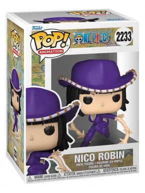 Figurine Funko Pop de Nico Robin avec tenue violette