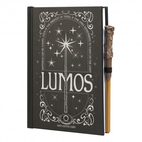 Cuaderno A5 Harry Potter con luz Lumos Maxima