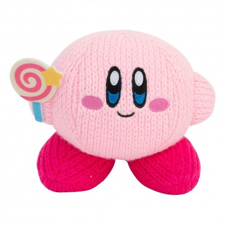 Peluche de Kirby con bastón de caramelo
