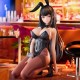 Estatua de Hina Bunny Girl a escala 1/4 en traje negro