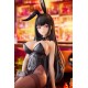 Estatua de Hina Bunny Girl a escala 1/4 en traje negro