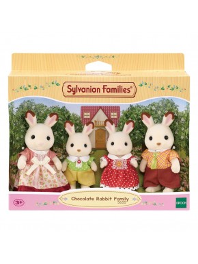 Familia Conejo Chocolate Sylvanian Families en caja