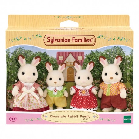 Familia Conejo Chocolate Sylvanian Families en caja