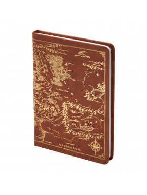 Journal Le Seigneur des Anneaux avec carte de la Terre du Milieu