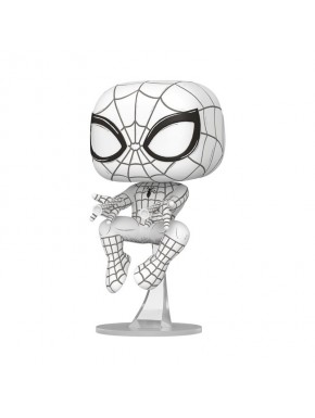Figura Funko POP! Sketched Spider-Man de 9 cm en blanco y negro