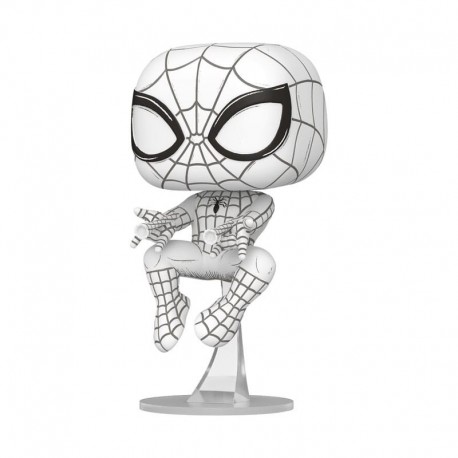 Figura Funko POP! Sketched Spider-Man de 9 cm en blanco y negro