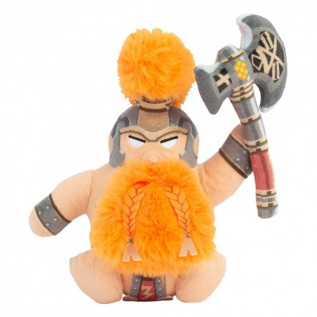 Peluche Fyreslayer Warhammer avec barbe orange et hache