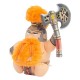 Peluche Fyreslayer Warhammer avec barbe orange et hache