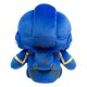 Peluche bleue de Space Marine Warhammer avec détails dorés et noirs