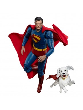 Figura de Superman y Krypto por Beast Kingdom de 21 cm