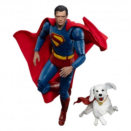 Figura de Superman y Krypto por Beast Kingdom de 21 cm