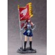 Estatua Erza Scarlet con bandera de Fairy Tail