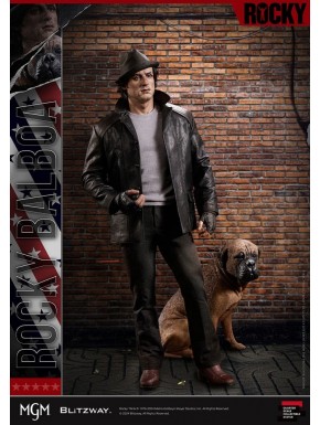 Estatua Rocky 1/4 con perro Butkus de Blitzway