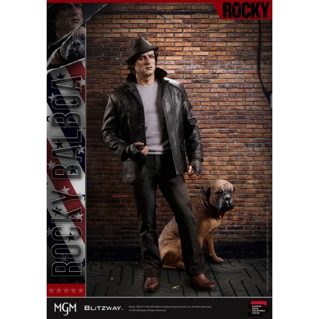 Estatua Rocky 1/4 con perro Butkus de Blitzway