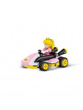 Coche teledirigido Peach Super Mario Kart en color rosa y negro