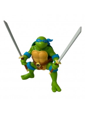 Minifigura retro de Leonardo de las Tortugas Ninja con espadas