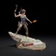 Estatua PVC Lara Croft Survivor Tomb Raider sobre base rocosa