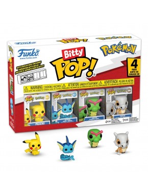 Pacote Pokémon Bitty POP! 4 Figuras Funko