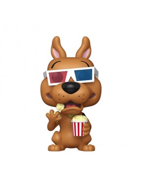 Figura de vinil Scooby-Doo 9 cm com óculos 3D e pipoca