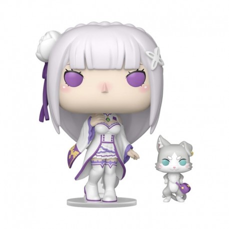 Figura Funko POP! Emilia com Puck de Re:Zero