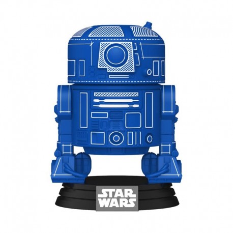 Figura POP! Vinyl R2-D2 de Star Wars em azul