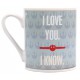 Taza térmica Solo y Leia Star Wars I Love You I Know