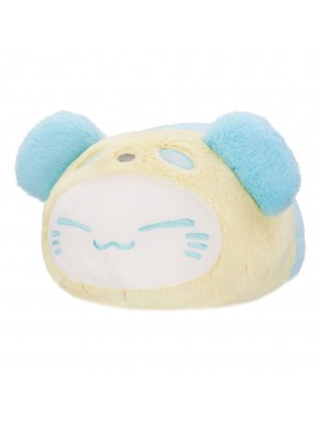 Peluche Nemuneko Cat azul y beige de 33 cm