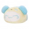 Pelúcia Nemuneko Cat Panda Pastel Azul 33 cm - Licença Oficial