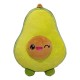 Peluche Yummis Aguacate 28 cm verde y sonriente
