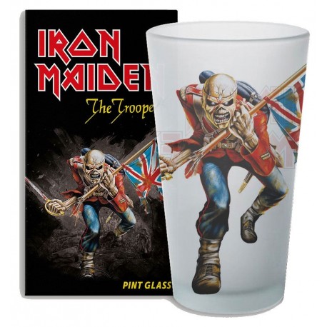 Copo Iron Maiden The Trooper com imagem de Eddie