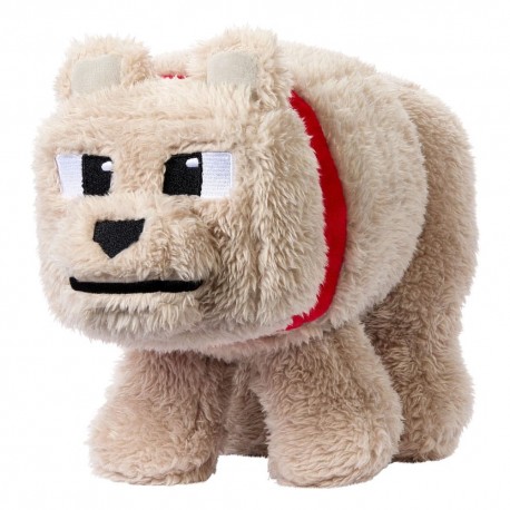 Peluche de Minecraft Dennis el Lobo, 20 cm
