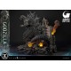 Diorama de Godzilla Minus One com luz e detalhes LED