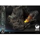 Diorama de Godzilla Minus One com luz e detalhes LED