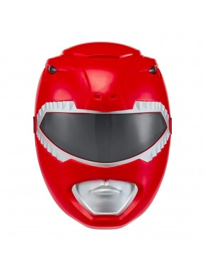 Máscara Red Ranger de Power Rangers en color rojo