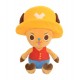Peluche One Piece Chopper con sombrero amarillo, 20 cm
