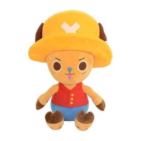 Peluche One Piece Chopper con sombrero amarillo, 20 cm