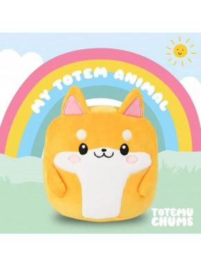 Peluche Totemu Chums perro kawaii de 19 cm con licencia oficial