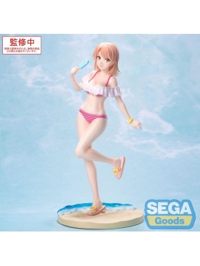 Estatua de Iroha Isshiki en bikini con helado