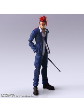 Figura de Reno de Final Fantasy VII com acessórios