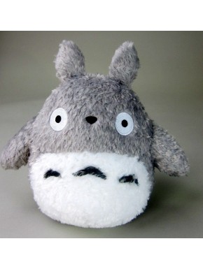 Peluche Fluffy Big Totoro de 22 cm cinza e branco