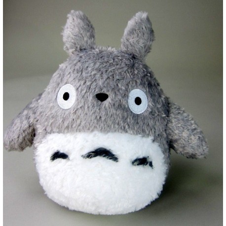 Peluche Fluffy Big Totoro de 22 cm cinza e branco