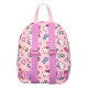 Mochila rosa de Hello Kitty con dibujos y corazones
