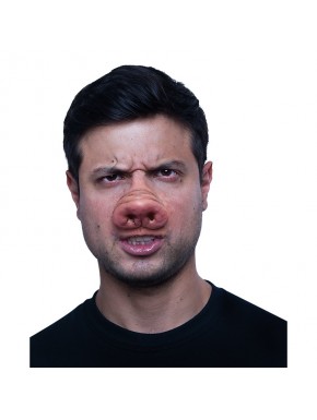 Nariz de cerdo de látex y maquillaje GHOULISH