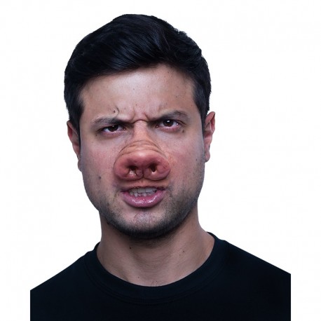 Nariz de cerdo de látex y maquillaje GHOULISH