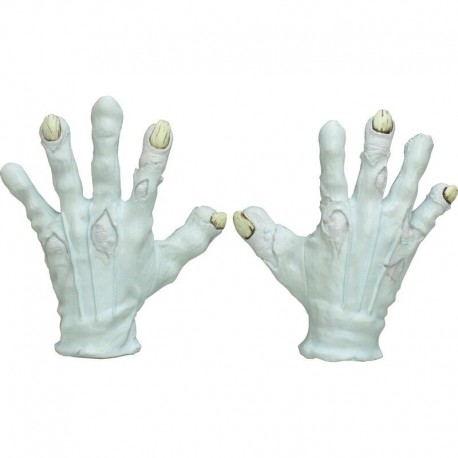 Manos de látex de payaso malvado de GHOULISH